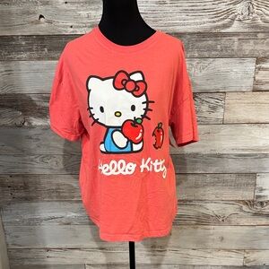 NWT Hello Kitty Coral-Red Graphic Tee